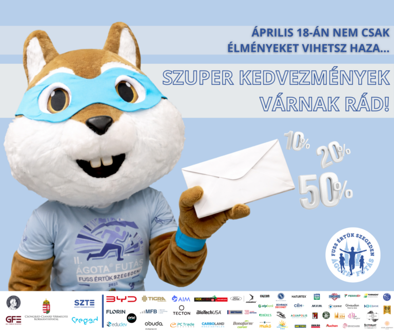 Szuper kedvezmények várnak a III. ÁGOTA® Futás résztvevőire​